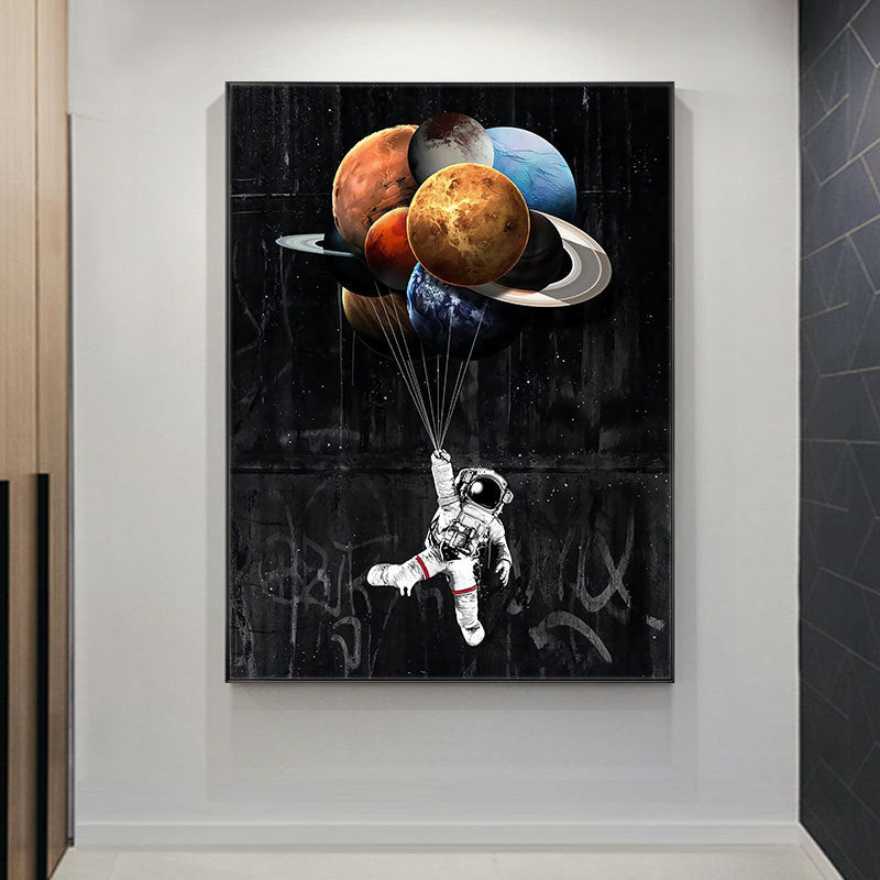QUADRO ASTRONAUTA ACQUERELLO