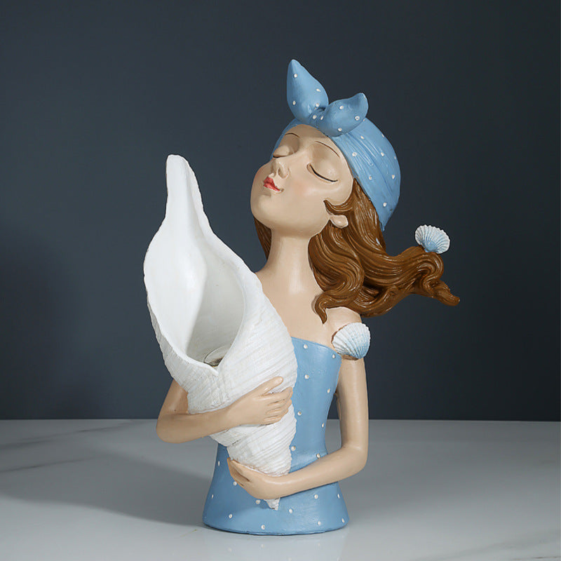 Figura Ragazza con Bouquet