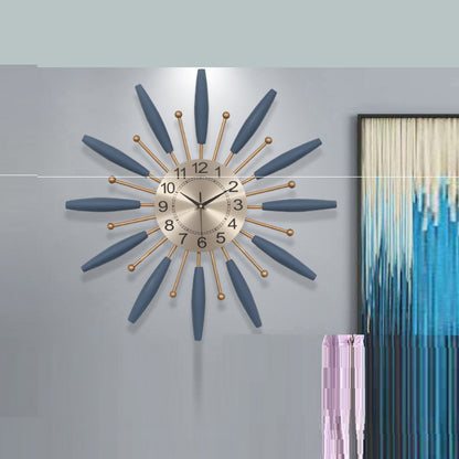 Orologio da parete Foglie blu contemporaneo