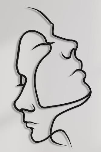 Silhouette Coppia Astratta