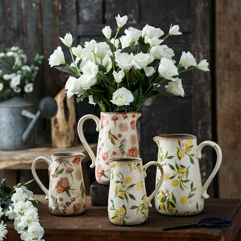 Vaso Ceramica Retro Francese