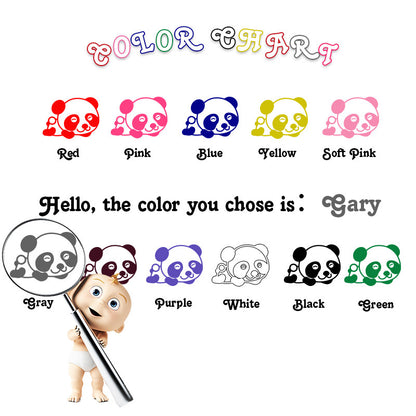 Adesivo murale Guida interattiva dei colori
