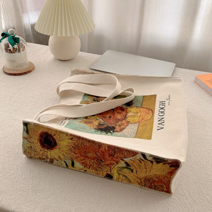 Borsa tela girasoli