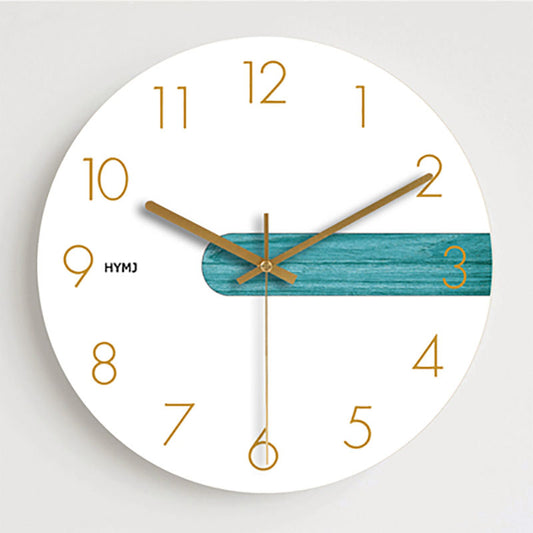 Orologio da parete Legno turchese elegante