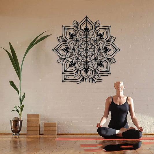 Targa in metallo Mandala