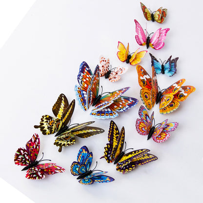 Adesivi 3D farfalle luminose