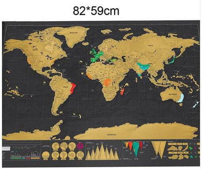 Cartina del mondo da grattare