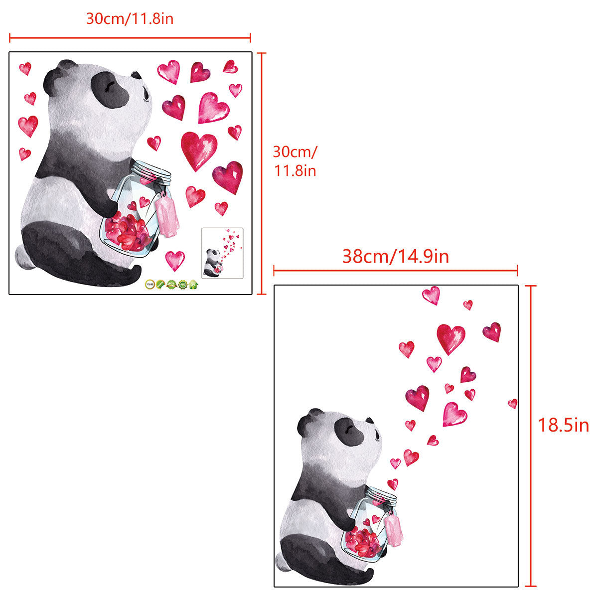 Adesivo murale Panda
