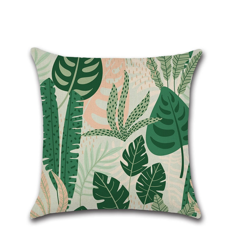 Federa cuscino fantasia tropicale