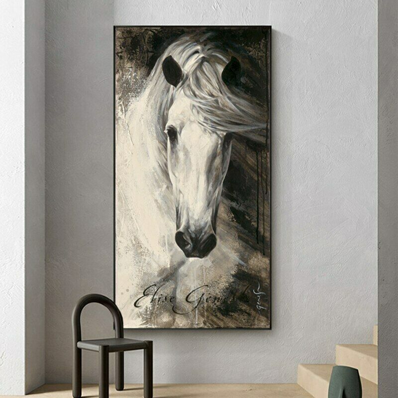Quadro cavallo bianco