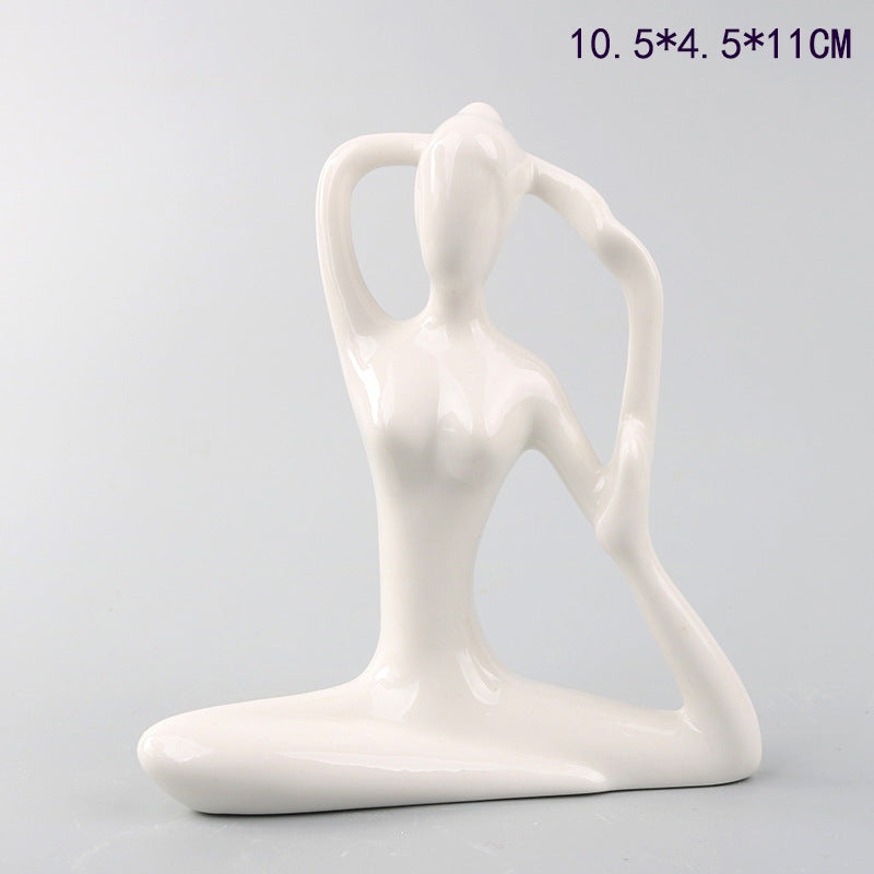 Scultura ragazza yoga