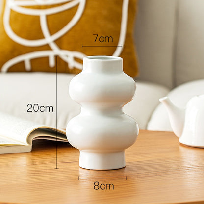 Vaso ceramica bianco
