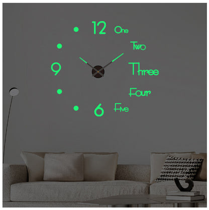 Orologio da parete Gold numeri scritti