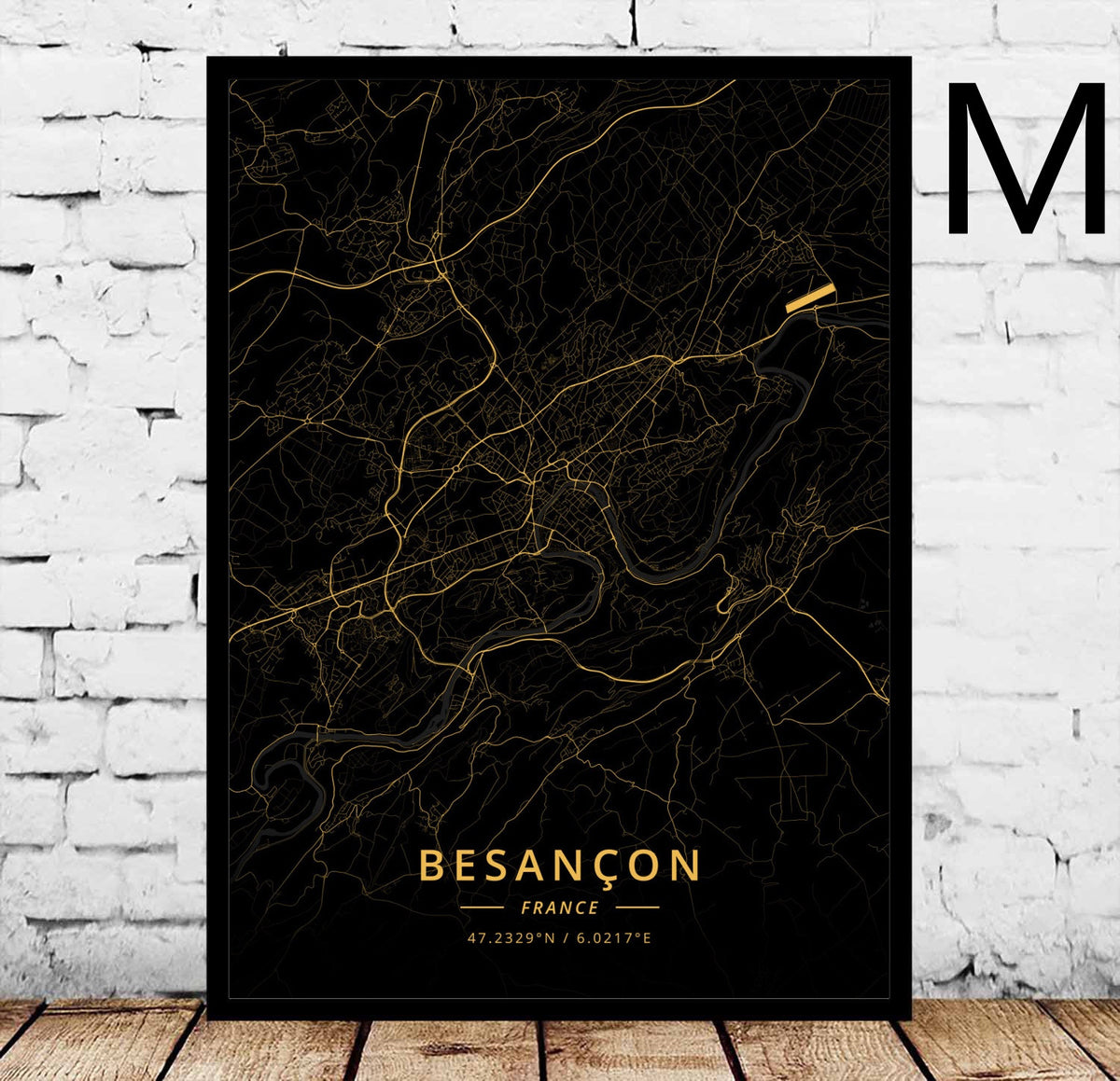 Poster Mappa di Angers