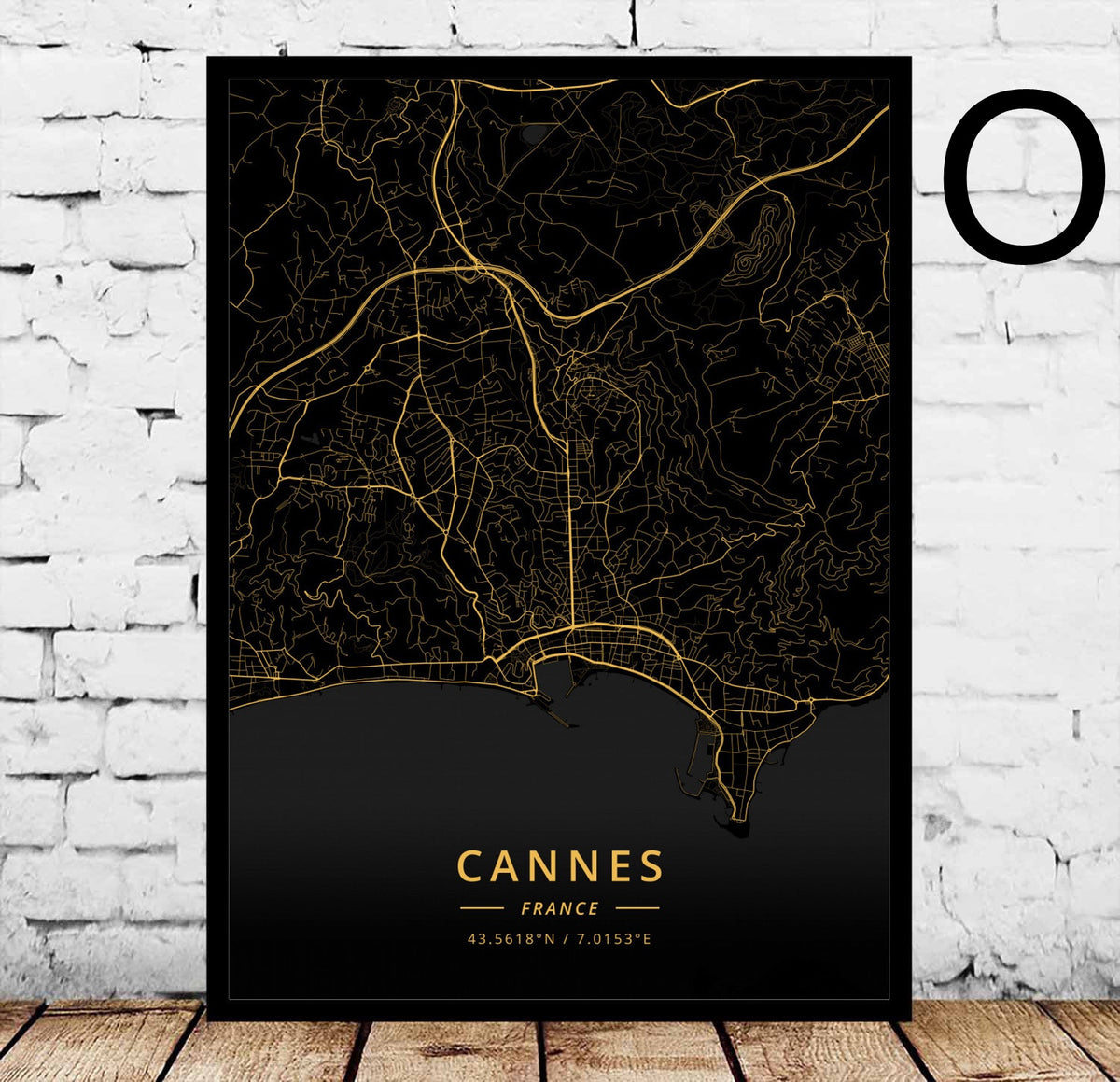 Poster Mappa di Angers