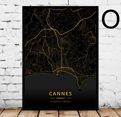 Poster Mappa di Angers