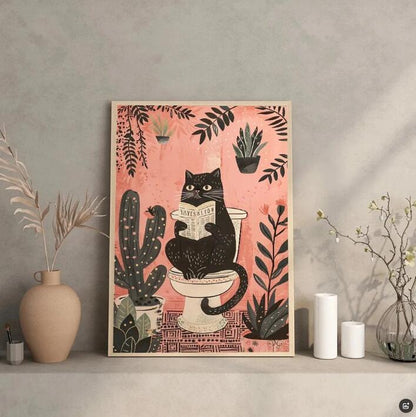 Poster gatto nero
