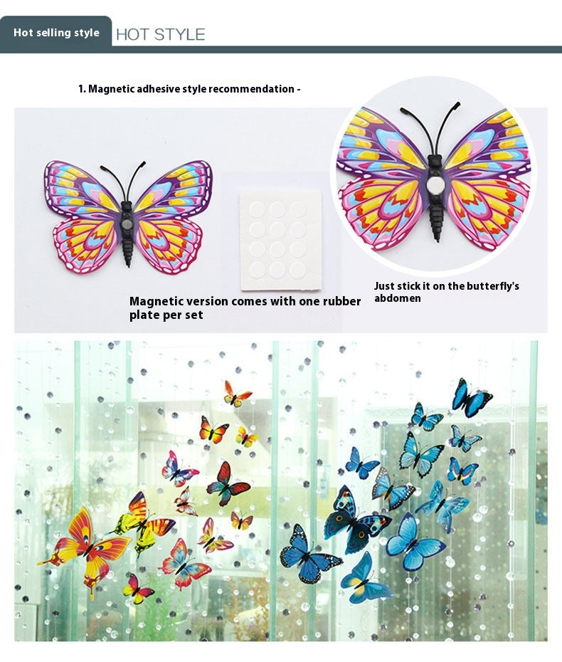 Adesivi farfalle luminose