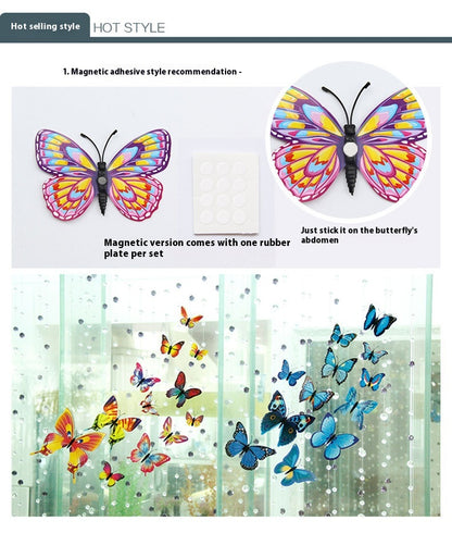Adesivi farfalle luminose