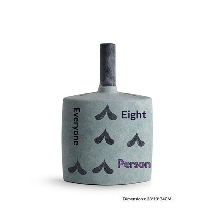 Vaso ceramica dipinto a mano