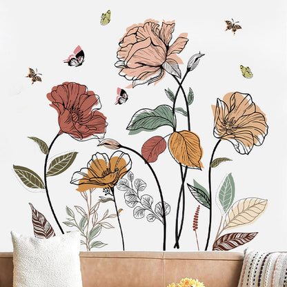 Adesivo Fiori Bohemien