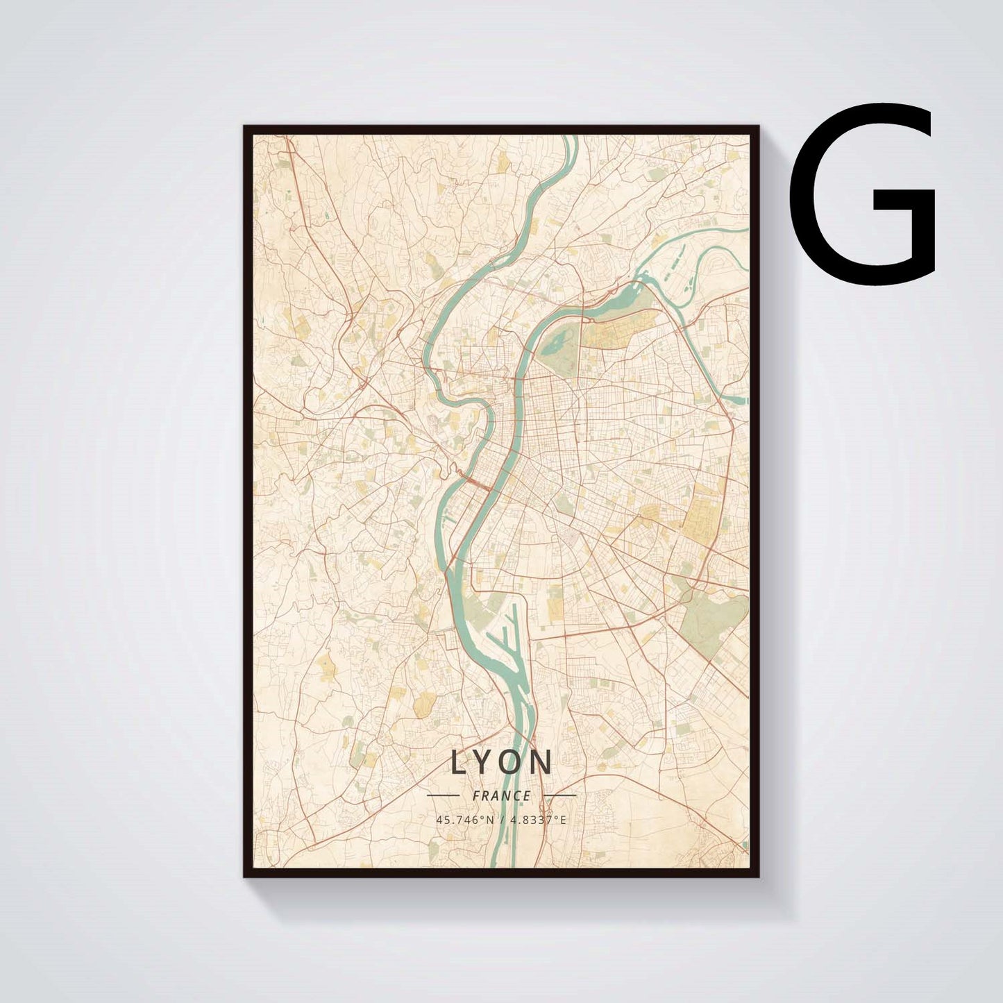 Quadro paesaggio Grenoble