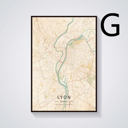 Quadro paesaggio Grenoble