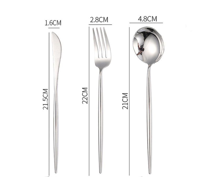 Set posate acciaio inox