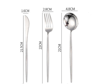 Set posate acciaio inox