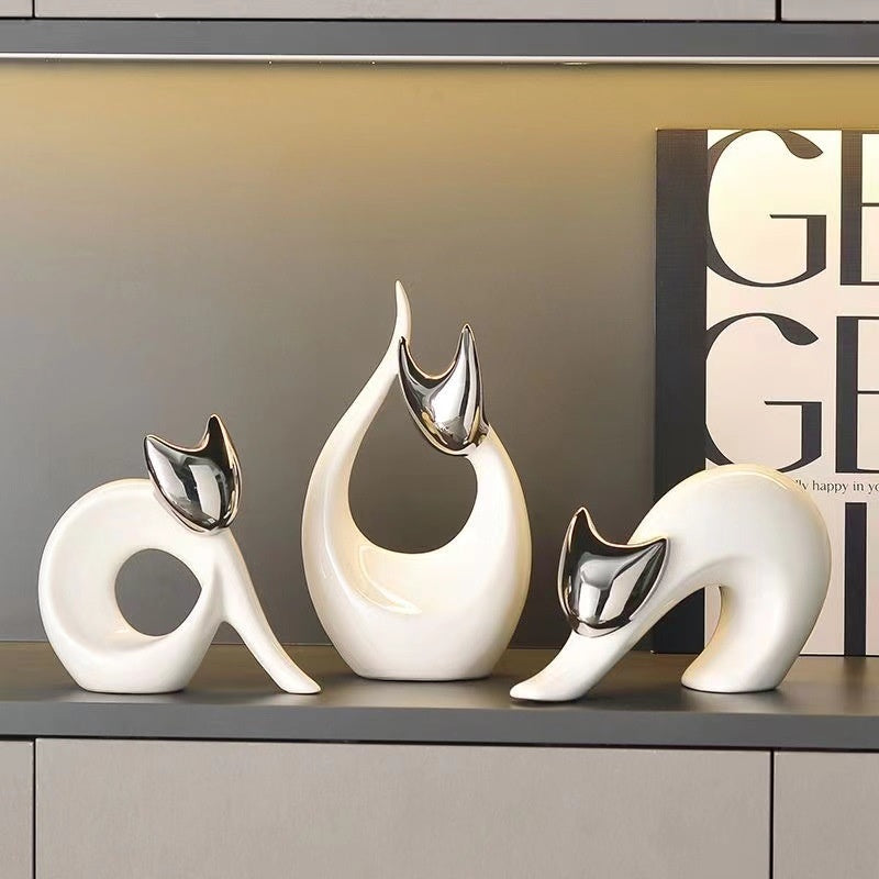 Gatto della fortuna ceramica