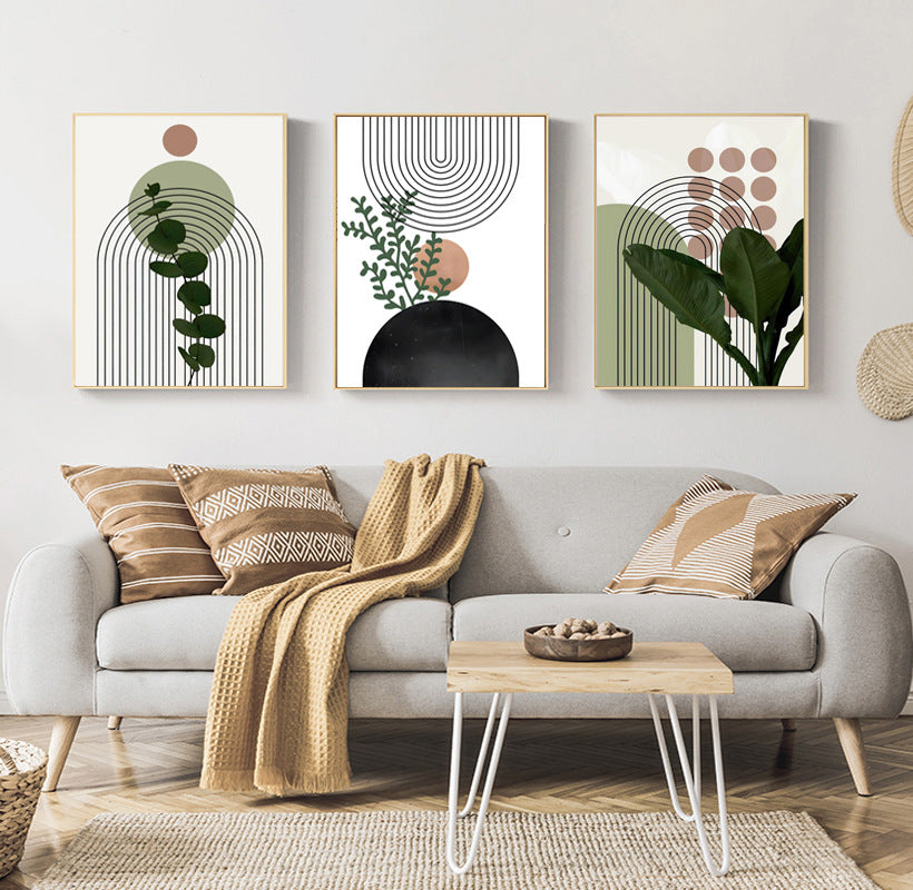 Quadro astratto piante