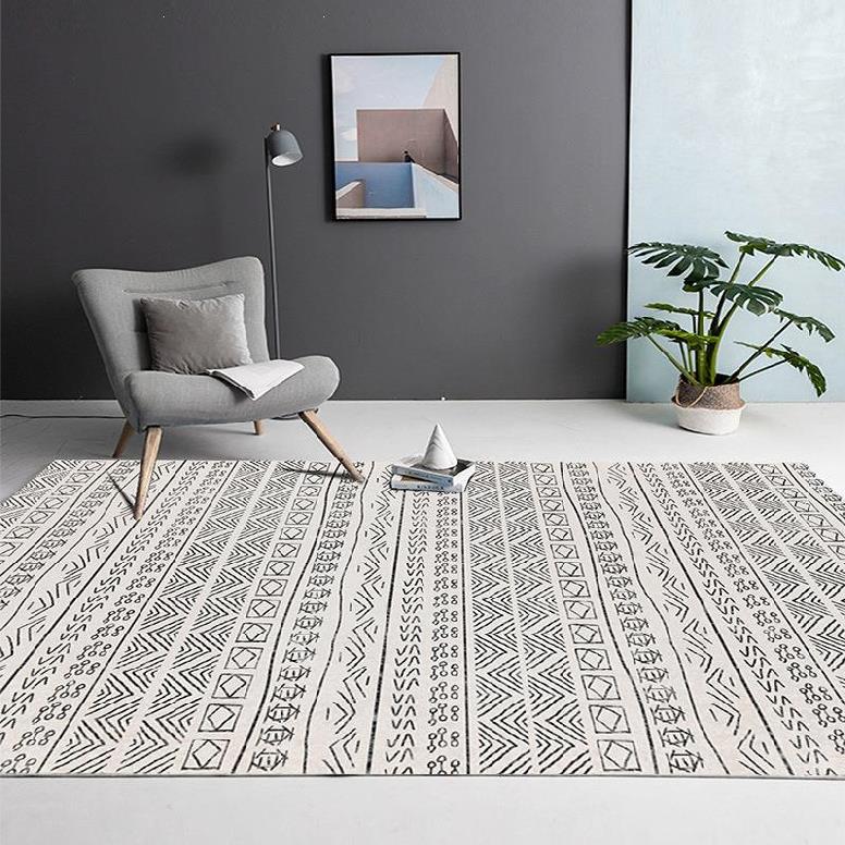 Tappeto losanghe turchese grigio beige