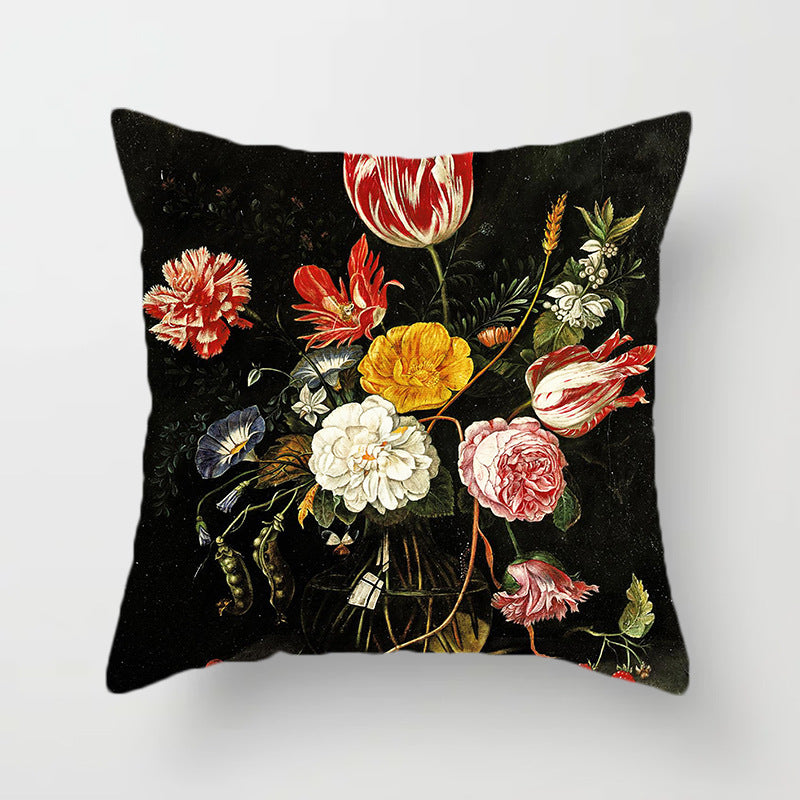 Federe rose vintage sfondo nero