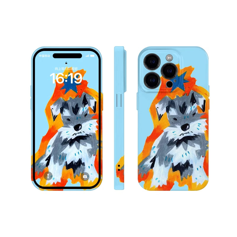 Custodia telefono schnauzer