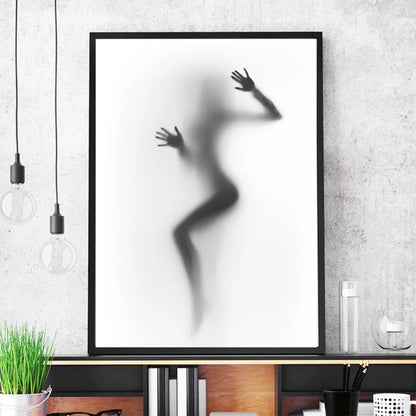 Quadro Astratto Bianco e Nero