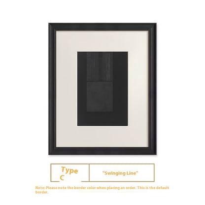 Quadro con linee bianche e nere