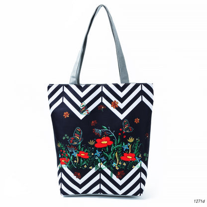 Borsa a spalla stampa pittura