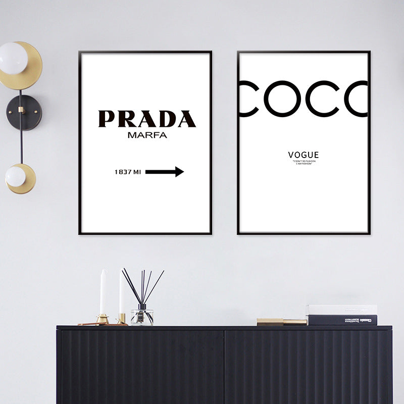 Quadro Lettere Stile Nordico