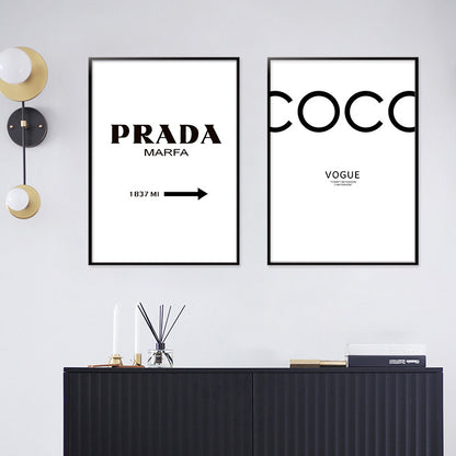 Quadro Lettere Stile Nordico