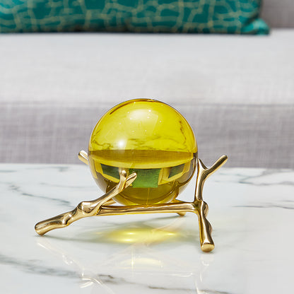 Sfera decorativa in cristallo