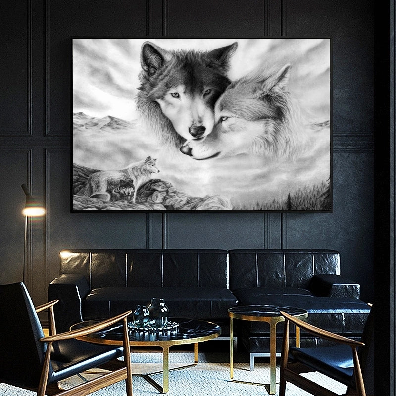 Quadro lupo nordico