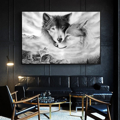 Quadro lupo nordico