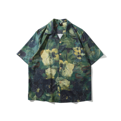 Camicia stampa dipinto vintage