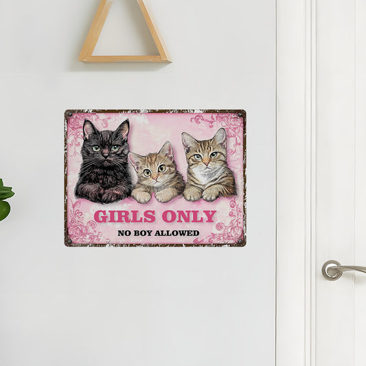 Adesivo murale Gatto con scritta