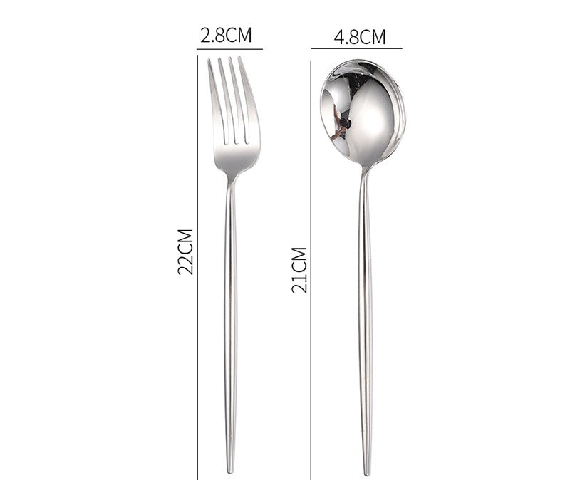 Set posate acciaio inox