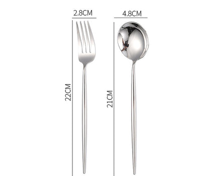 Set posate acciaio inox