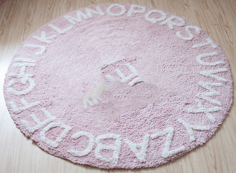 Tappetino lettere cotone