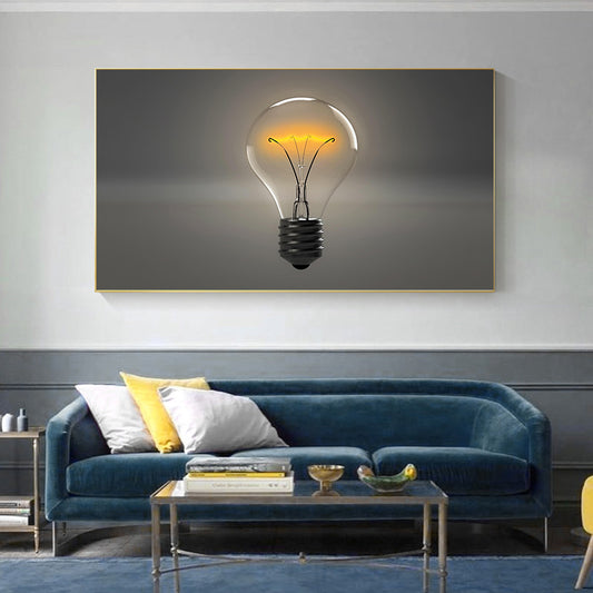 Quadro su tela Lampadina accesa