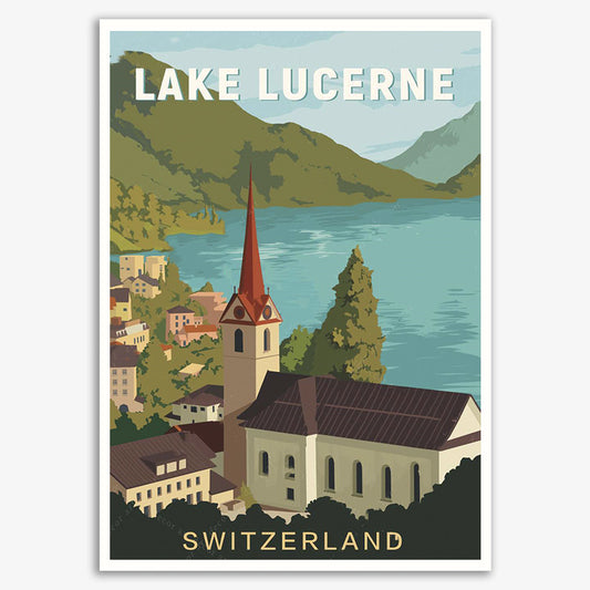 Quadro su tela Lago di Lucerna