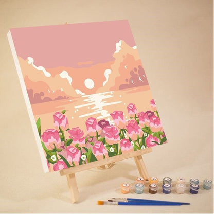 Quadro Paesaggio Floreale